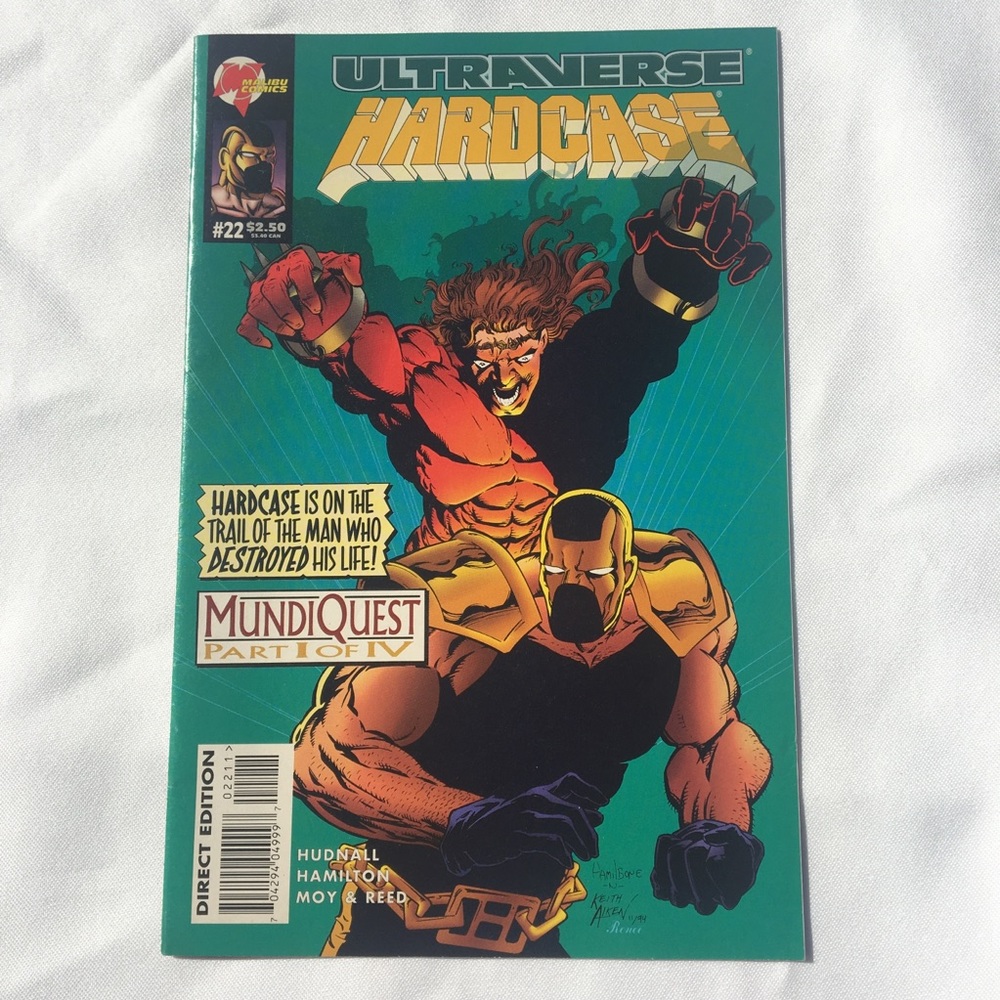 Hardcase Comic Book Vol 1, No. 22, Apr ‘95 Malibu Comics
